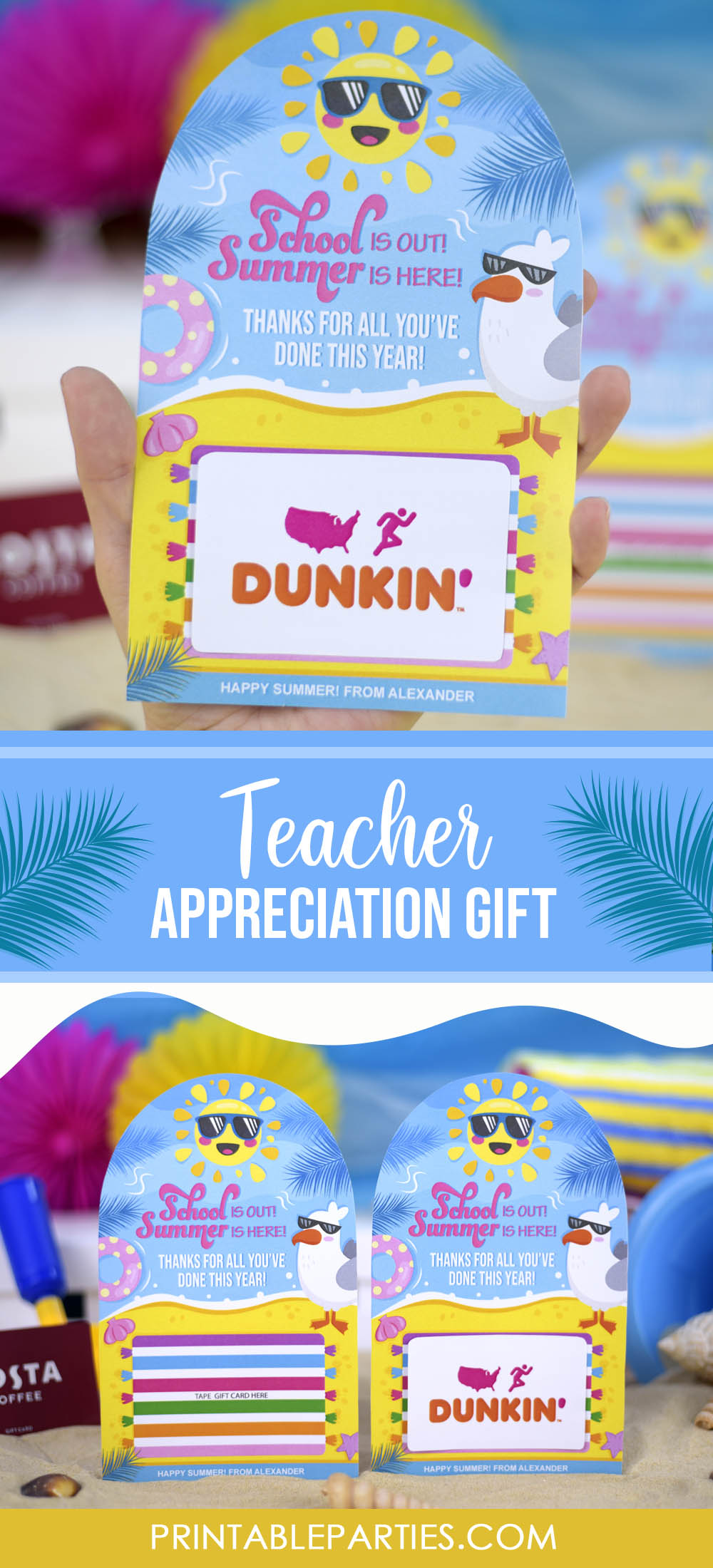 Summer sun gift card holder Summer sun gift card holder